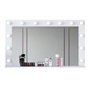 Hanah Home EF110 - 5167 Mesa de maquillaje blanca con 13 focos